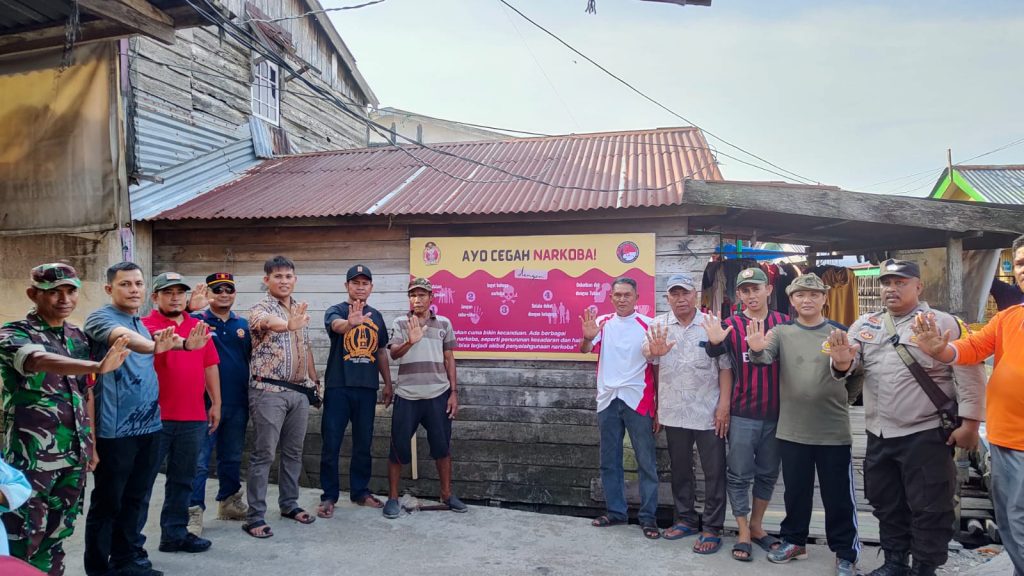 Polres Tanjab Barat Gencar Sosialisasi Bahaya Narkoba Di Kampung Nelayan Serambi Jambi