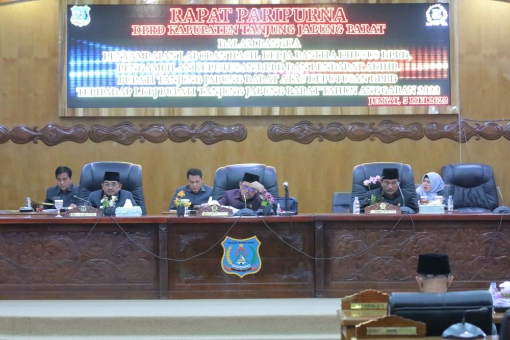 Dprd Tanjab Barat Gelar Rapat Paripurna Penyampaian Laporan Hasil Kerja