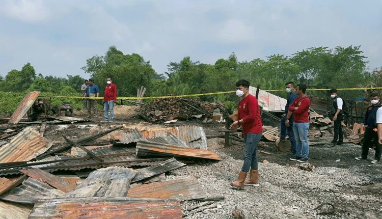 Polisi Lakukan Olah Tkp Kebakaran Gudang Di Sungai Saren Serambi Jambi