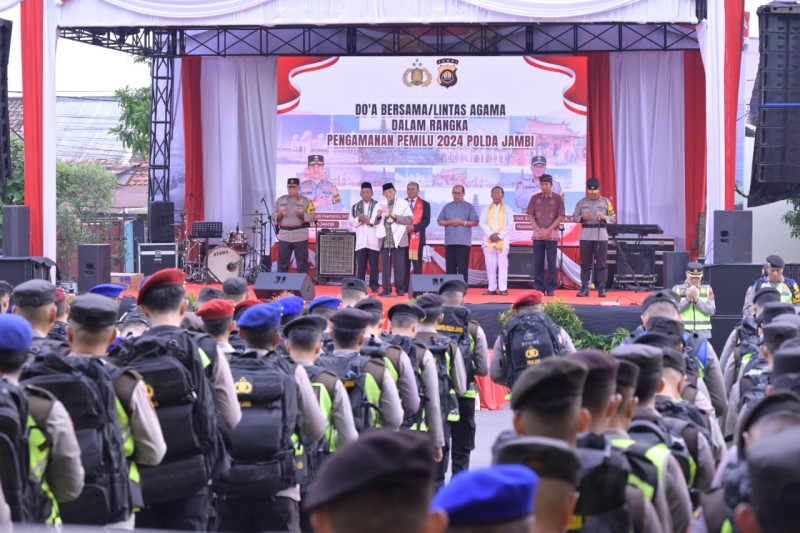 Polda Jambi Gelar Doa Bersama Lintas Agama Berharap Pelaksanaan Pemilu