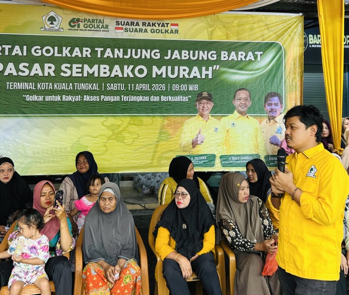 Aksi Nyata untuk Rakyat, Golkar Tanjab Barat Gelar Pasar Murah
