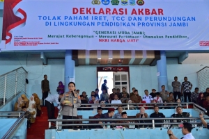Di Hadapan 6.000 Pelajar, Kapolda Jambi Tekankan Bahaya Radikalisme Digital