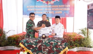 Pemprov Jambi Hibahkan Rp2,5 Miliar untuk Rumah Dinas Korem, Siapkan 13 Hektare Lahan Pembangunan Kodam