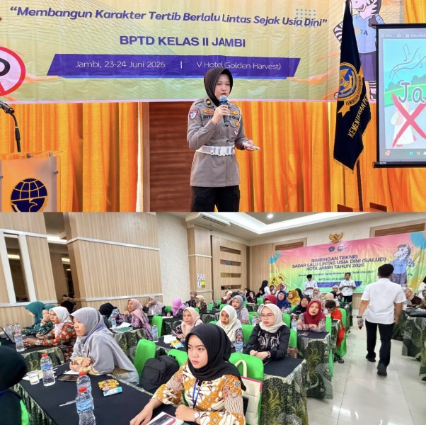 Ditlantas Polda Jambi Gelar Bintek SALUD 2026, Tanamkan Karakter Tertib Berlalu Lintas Sejak Usia Dini