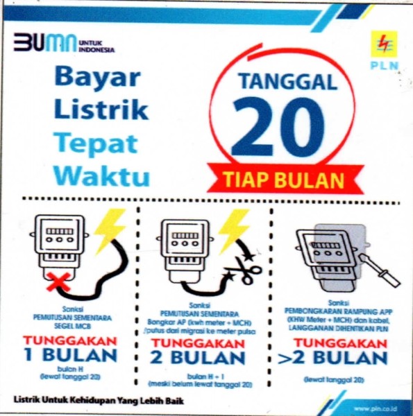 PLN Kuala Tungkal Ingatkan Pelanggan Bayar Listrik Tepat Waktu Agar Terhindar dari Sanksi Pemutusan