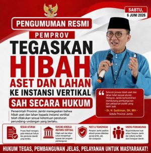 Pemprov Jambi Tegaskan Hibah ke Instansi Vertikal Sesuai Aturan, Tepis Isu Balas Budi