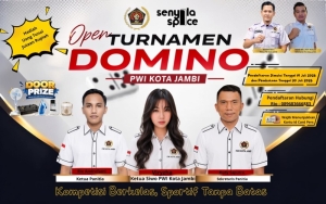 Wadah Silaturahmi dan Sportivitas Antar Insan Pers, PWI Kota Jambi Gelar Open Turnamen Domino