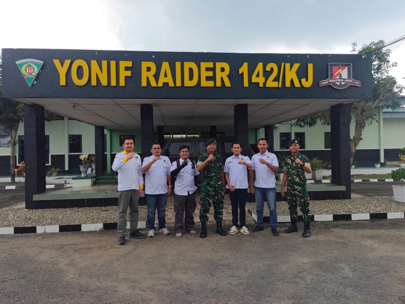 Pengurus PWI Kota Jambi Sambangi Yonif Raider 142/KJ, Perkuat Sinergi dan Kolaborasi Antara Pers dan TNI