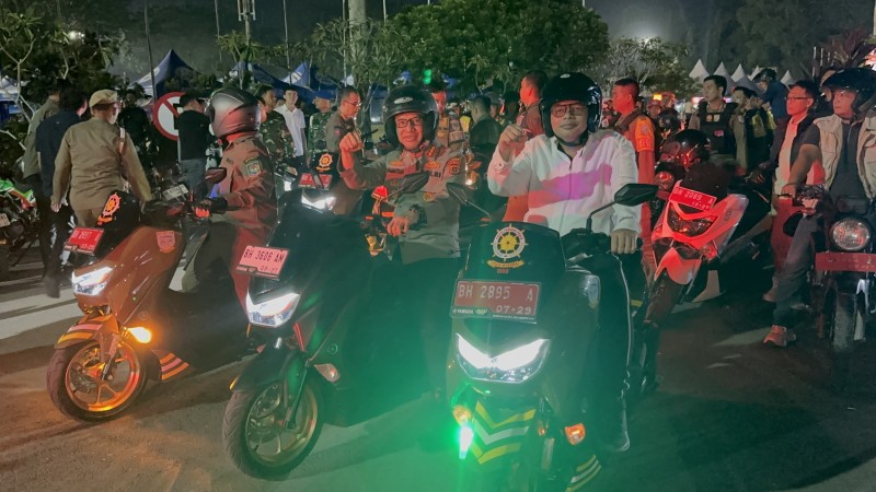 Gunakan Motor, Kapolresta Jambi bersama Forkompinda Selusuri Kota Jambi, Antisipasi Geng Motor dan Kejahatan 3C Hingga Pagi