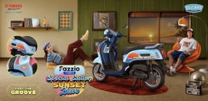 Yamaha Fazzio Hadirkan Special Edition Sunset Blue, Tampilkan Nuansa Retro Summer yang Semakin Skena