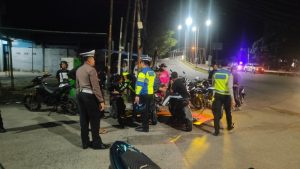 Basmi Genk Motor dan Knalpot Brong, Polres Tanjab Barat Amankan Belasan Kendaraan