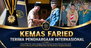 Ketua Kwarcab Kota Jambi Terima Penghargaan Bergengsi Bintang Semangat Rimba Emas dari Persekutuan Pengakap Malaysia