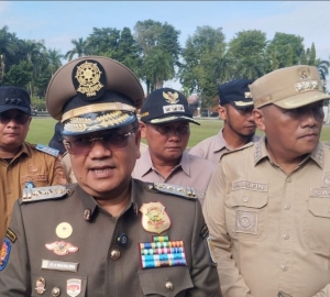 Wako Maulana Pimpin Apel Satpol PP Satgas Bahagia Kecamatan Perkuat Penegakan Perda